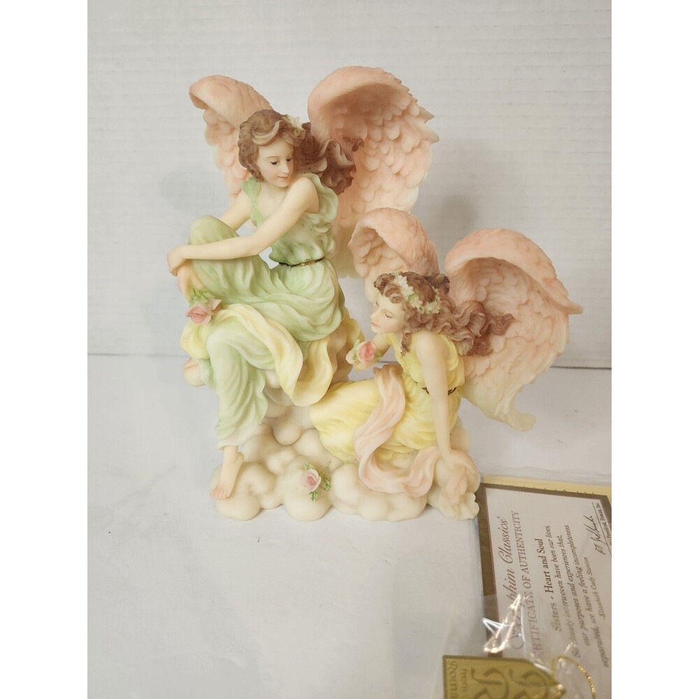 Roman Seraphim Classics Sisters  Heart and Soul 7 1/2" Angel Figurine
